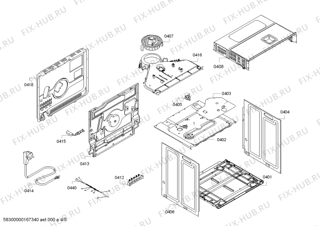 Схема №3 HB43AS552E H.SE.NP.L3D.IN.GLASS.S5a.X.E0_C/// с изображением Панель управления для духового шкафа Siemens 00740602