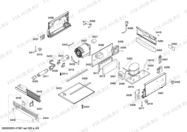 Схема №4 FIN18MIEL1 F 1411 SF с изображением Вентиляционная решетка для холодильника Bosch 00644493