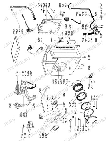 Схема №2 AWI 312 HK с изображением Криостат для стиралки Whirlpool 480113100089