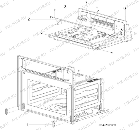 Взрыв-схема микроволновой печи Rex Electrolux FQM463CBE - Схема узла Section 5