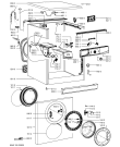 Схема №1 WA BASIC 1200 с изображением Рукоятка для стиралки Whirlpool 481245217863