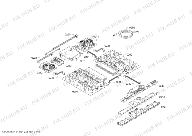 Схема №2 T68TS61N0X с изображением Стеклокерамика для плиты (духовки) Bosch 00716091