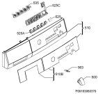 Схема №3 T75175AV с изображением Блок управления для сушилки Aeg 973916095260022