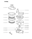 Схема №1 616101 с изображением Корпусная деталь для электромультиварки Tefal SS-983547