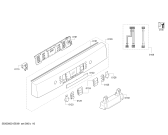 Схема №5 SMS85M42DE Exclusiv с изображением Панель управления для электропосудомоечной машины Bosch 00708224