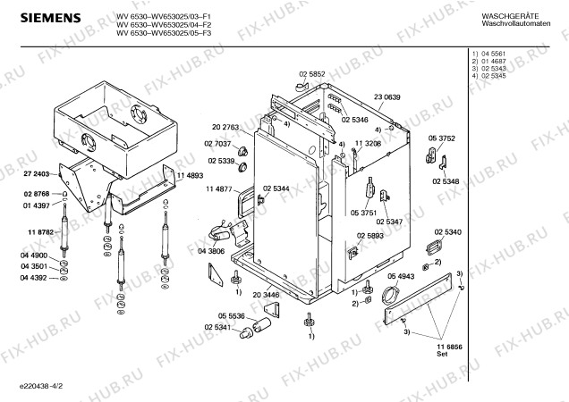 Схема №4 WV653025 WV6530 с изображением Панель для стиральной машины Siemens 00119728