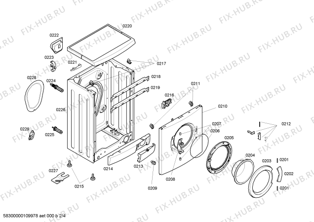 Схема №1 WFC1666IT -MAXX 4 comfort WFC1666 с изображением Панель управления для стиралки Bosch 00435218