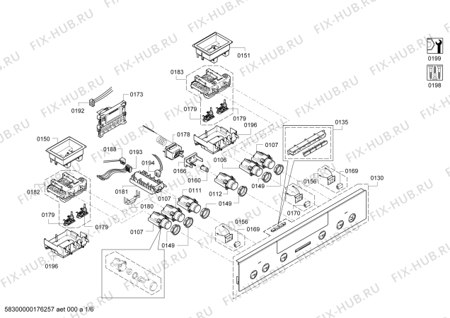 Схема №4 HE33GU230 с изображением Фронтальное стекло для электропечи Siemens 00688347