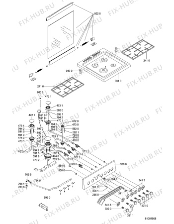 Схема №2 ACM 847 IX с изображением Клавиша для духового шкафа Whirlpool 481241278794