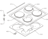 Схема №1 EM600E (185981, EKP205E) с изображением Рассекатель для плиты (духовки) Gorenje 389942