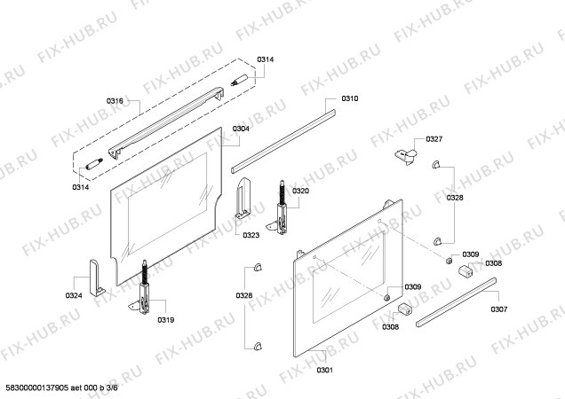 Схема №3 CF232520 с изображением Кнопка для плиты (духовки) Bosch 00614308