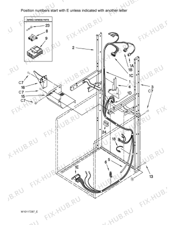 Схема №6 YLTE6234DQ6 с изображением Микропереключатель для стиральной машины Whirlpool 480113100401