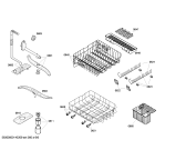 Схема №2 SRS55M36EU с изображением Столешница для электропосудомоечной машины Bosch 00681914
