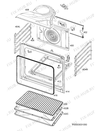 Схема №3 EE5003011M с изображением Микромодуль для плиты (духовки) Aeg 973940321134017