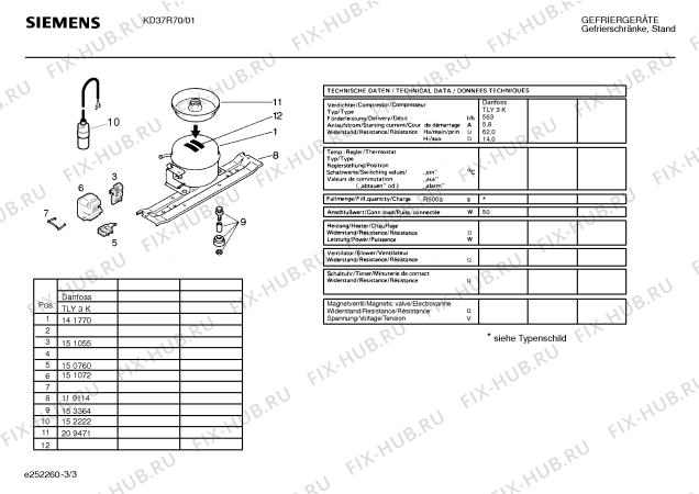 Схема №2 KDR3770 с изображением Дверь для холодильной камеры Siemens 00214143