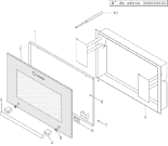 Схема №1 PMOFM4VA (F029250) с изображением Дверка для духового шкафа Indesit C00096951