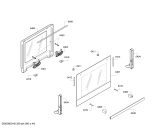 Схема №5 VVH32C3460 с изображением Фронтальное стекло для электропечи Bosch 00711376