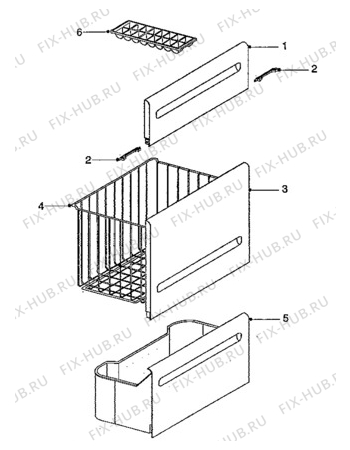 Взрыв-схема холодильника Electrolux ER1044T/CH - Схема узла Furniture