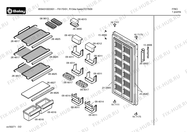 Схема №2 F6170/01 F6170 с изображением Панель управления для холодильной камеры Bosch 00350426