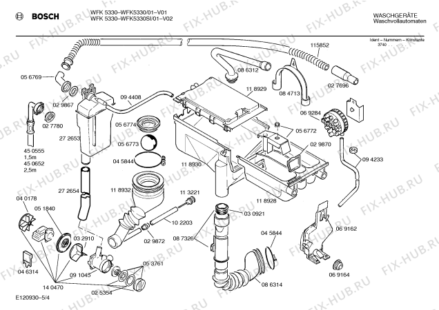 Схема №2 WFK5330 с изображением Панель для стиралки Bosch 00285439