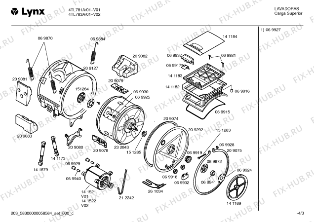 Схема №2 5TL301A с изображением Щелочная помпа для стиралки Bosch 00141520
