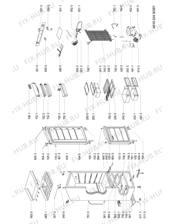 Схема №1 ARC 5710 с изображением Дверца для холодильника Whirlpool 481241619471