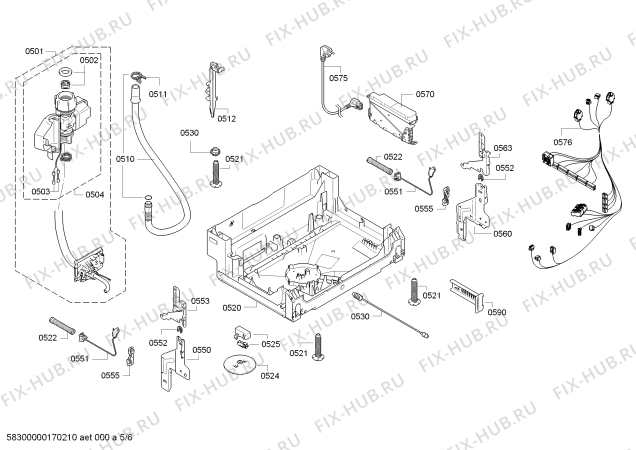 Схема №4 SMI40E45IL, SilencePlus made in Germany с изображением Силовой модуль запрограммированный для посудомоечной машины Bosch 00754959
