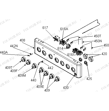 Схема №1 K57320IW (241468, 258D.12) с изображением Переключатель для духового шкафа Gorenje 232186