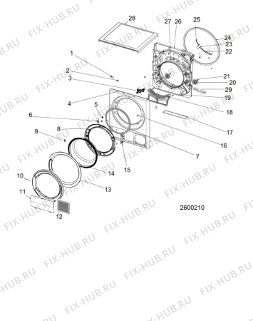Взрыв-схема стиральной машины Hotpoint NTM1192SKUK (F156140) - Схема узла