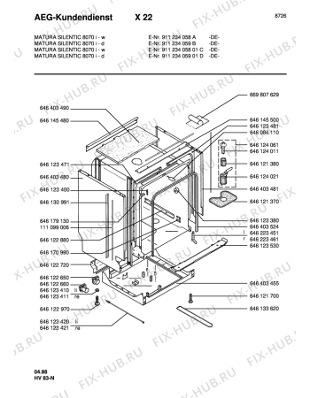 Взрыв-схема посудомоечной машины Matura MAT8070ID - Схема узла Section2