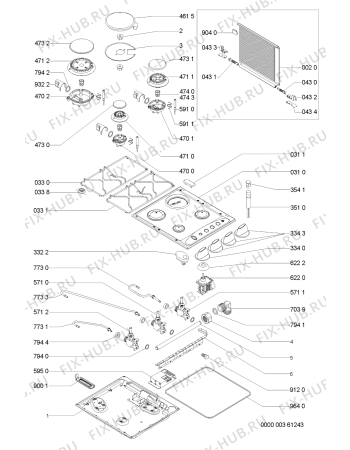 Схема №1 AKM 251/IX с изображением Втулка для электропечи Whirlpool 481244038966