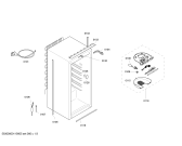 Схема №2 K3644X6 с изображением Дверь для холодильной камеры Bosch 00243914