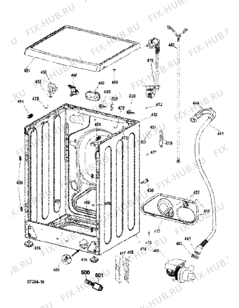 Схема №4 ARMXXL125EU (F047554) с изображением Декоративная панель для стиральной машины Indesit C00258573