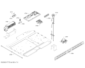 Схема №6 PODM301J с изображением Стеклянная полка для плиты (духовки) Bosch 00770023