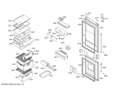 Схема №1 KG34NE90 с изображением Дверь морозильной камеры для холодильной камеры Siemens 00246741