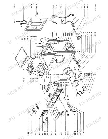 Схема №2 AWL 3688 с изображением Покрытие для стиралки Whirlpool 481938118154