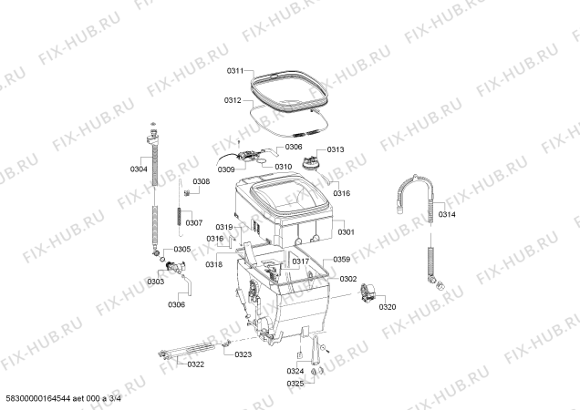 Схема №2 WOT16322IT с изображением Силовой модуль для стиралки Bosch 00709897