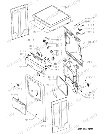 Схема №1 AWZ220 (F092439) с изображением Руководство для стиральной машины Indesit C00371787