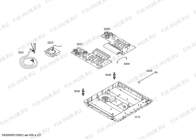 Взрыв-схема плиты (духовки) Bosch PIL879T14E NE.4I.80.BAS.28S.X.BEWELLED - Схема узла 02