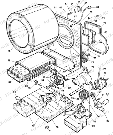 Взрыв-схема стиральной машины Gorenje TD40   -Kondens, třrk (900001890, ELTO TD40 EASY LOAD 6KG CONDENSING TUMBLE DRYER) - Схема узла 02