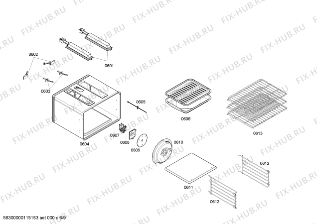 Схема №4 PDR364GLZS с изображением Линза для плиты (духовки) Bosch 00418287