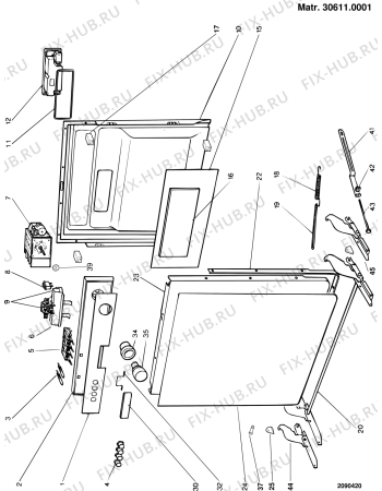 Взрыв-схема посудомоечной машины Whirlpool DWN28SSNZ (F015503) - Схема узла