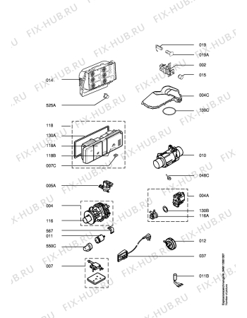 Взрыв-схема посудомоечной машины Privileg 4700I-W, 10217 - Схема узла Electrical equipment 268