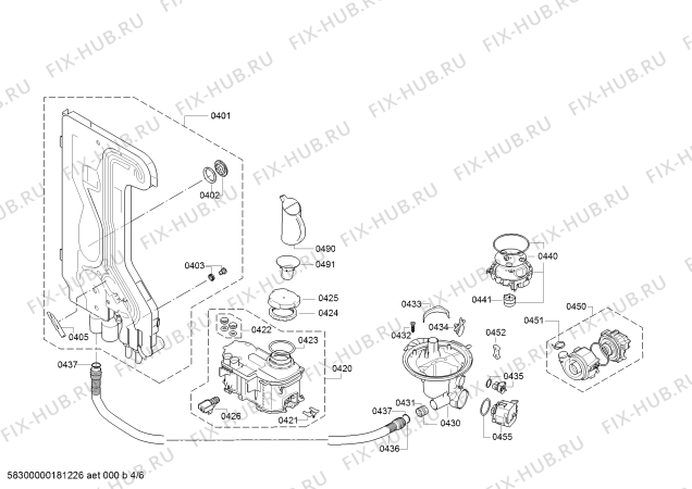 Схема №4 SMV40E70EU Silence с изображением Передняя панель для посудомойки Bosch 00748161