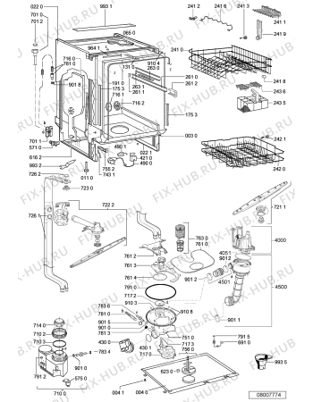 Схема №2 ADG 8516/2 IX с изображением Панель для посудомойки Whirlpool 480140101596
