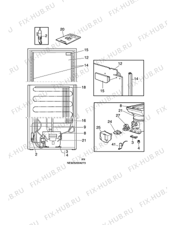 Взрыв-схема холодильника Rosenlew RJKL900A - Схема узла C10 Cold, users manual