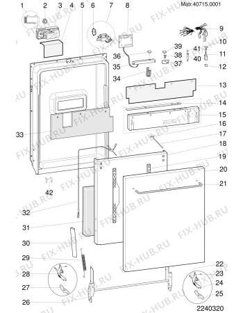 Схема №2 LI670WNA (F032848) с изображением Панель управления для посудомойки Indesit C00112414