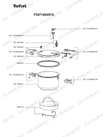 Схема №1 P3061412/07B с изображением Кастрюля для духовки Seb SS-1530000839