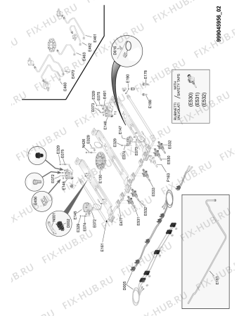 Схема №2 ACK 9401 IN с изображением Противень (решетка) для электропечи Whirlpool 482000017331