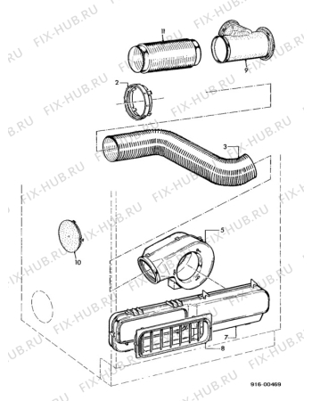 Взрыв-схема стиральной машины Zanker THRECOMF - Схема узла Dryer equipment